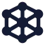 Nanotechnology icon with solid standard style