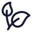 Naturalfood icon with stroke rounded style