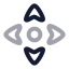 Navigation icon with twotone rounded style