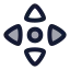 Navigation icon with duotone rounded style
