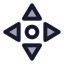 Navigation icon with duotone standard style