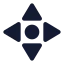 Navigation icon with solid standard style