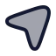 Navigation icon with duotone rounded style