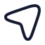 Navigation icon with stroke rounded style