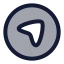 Navigation icon with duotone rounded style