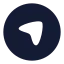 Navigation icon with solid rounded style