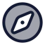Navigation icon with duotone standard style