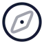 Navigation icon with twotone rounded style