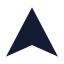 Navigation icon with solid sharp style