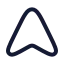Navigation icon with stroke rounded style