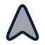 Navigation icon with duotone rounded style