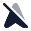 Navigationoff icon with bulk rounded style