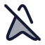 Navigationoff icon with duotone rounded style