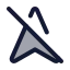 Navigationoff icon with duotone standard style