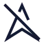 Navigationoff icon with stroke sharp style
