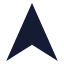 Navigation icon with solid sharp style