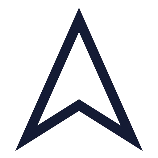 Navigation 2 Icon in Stroke Sharp style