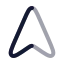 Navigation icon with twotone rounded style