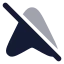 Navigationoff icon with bulk rounded style