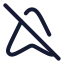 Navigationoff icon with stroke rounded style