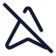 Navigationoff icon with stroke standard style