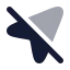 Navigationoff icon with bulk rounded style