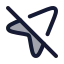 Navigationoff icon with duotone rounded style