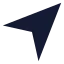 Navigation icon with solid sharp style