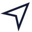 Navigation icon with stroke sharp style