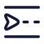 Navigator icon with stroke rounded style