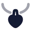 Necklace icon with bulk rounded style