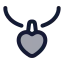Necklace icon with duotone rounded style