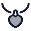 Necklace icon with duotone standard style