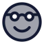 Nerd icon with duotone rounded style