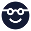 Nerd icon with solid standard style