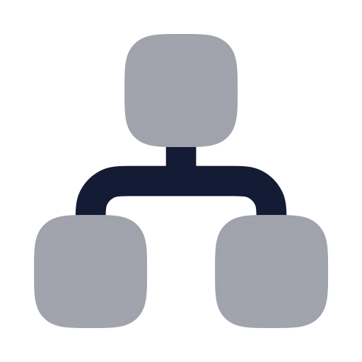 Network Icon in Bulk Rounded style