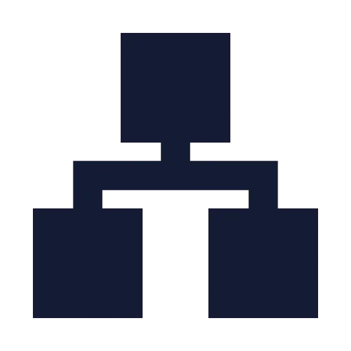 Network Icon in Solid Sharp style