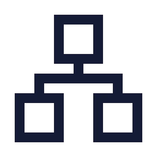 Network Icon in Stroke Sharp style