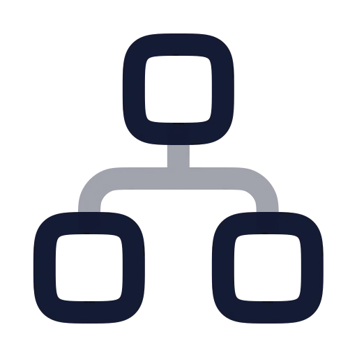 Network Icon in Twotone Rounded style