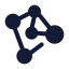 Neuralnetwork icon with solid standard style