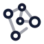 Neuralnetwork icon with twotone rounded style