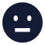 Neutral icon with solid sharp style