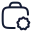 Newjob icon with stroke rounded style
