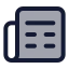 News icon with duotone standard style