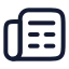 News icon with stroke rounded style