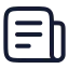 News icon with stroke rounded style