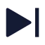 Next icon with solid sharp style