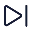 Next icon with stroke standard style