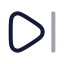 Next icon with twotone rounded style