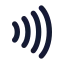 Nfc icon with solid rounded style
